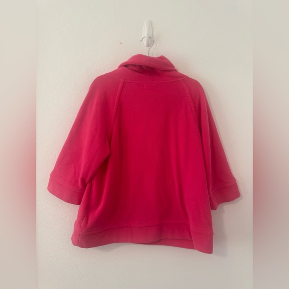 Lilly Pulitzer Irving Fleece Pullover Sweater Cowl Neck Pockets Cozy Large *Read - Picture 4 of 11